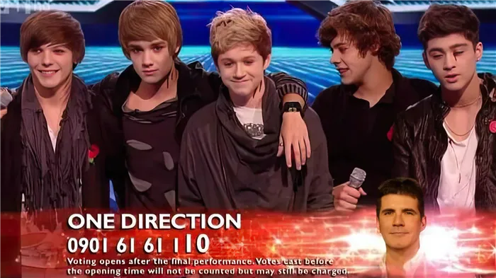 Группа One Direction родилась в 2010 году на шоу X-фактор