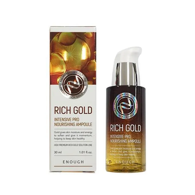 Сыворотка для лица с золотом против морщин Enough Premium Ampoule Rich Gold , 30мл